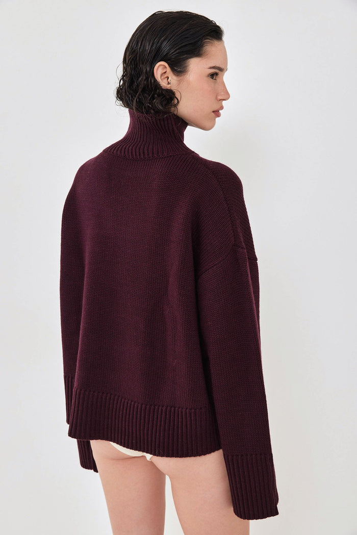 Turtleneck Intarsia Jumper