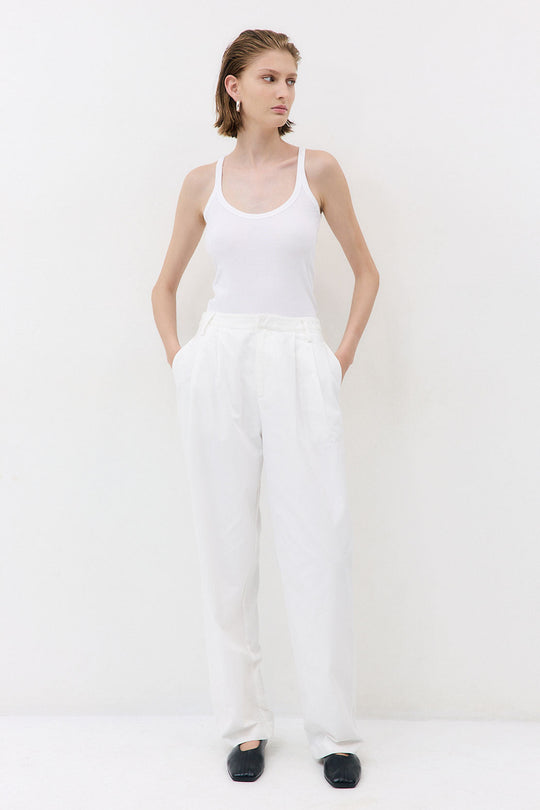 Ribbed Scoop Neck Tank