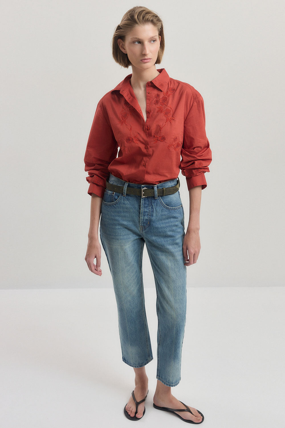 No.25| Mid Rise Slim Cropped Denim
