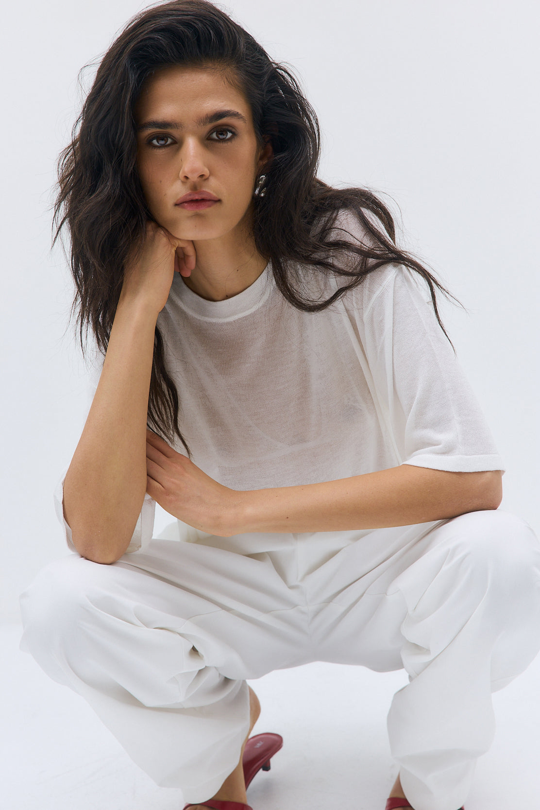 Semi Sheer Oversized Top