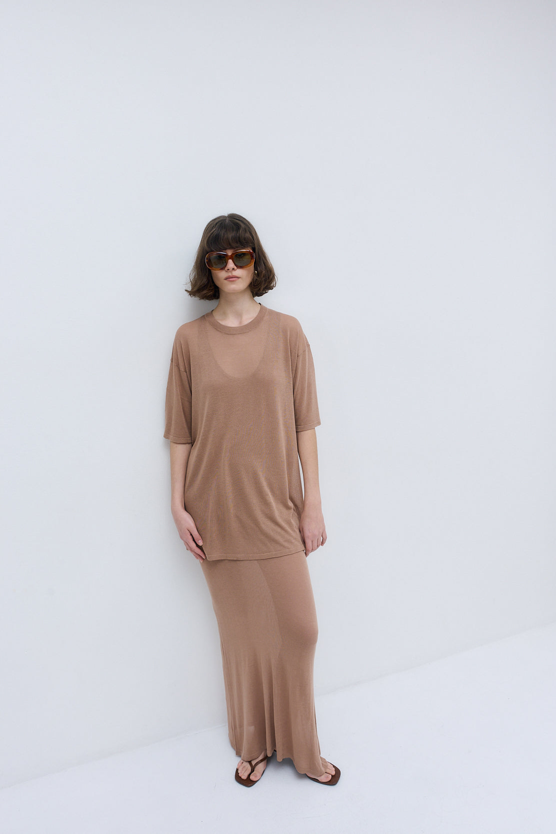 Semi Sheer Oversized Top