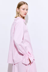 Ruffled Poplin Blouse