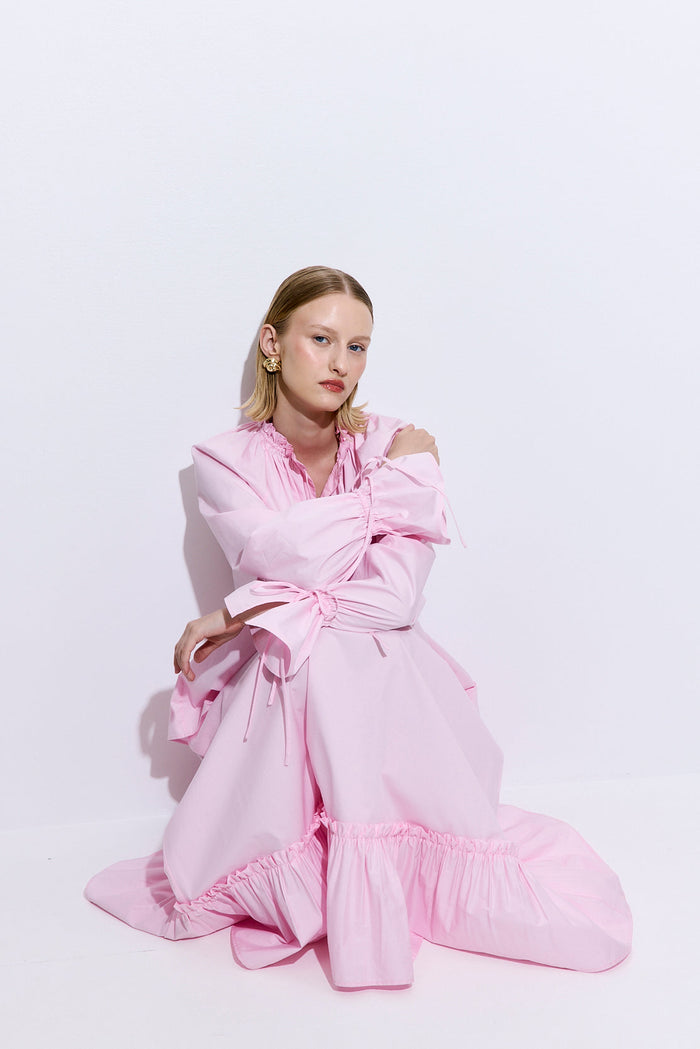 Ruffled Poplin Blouse