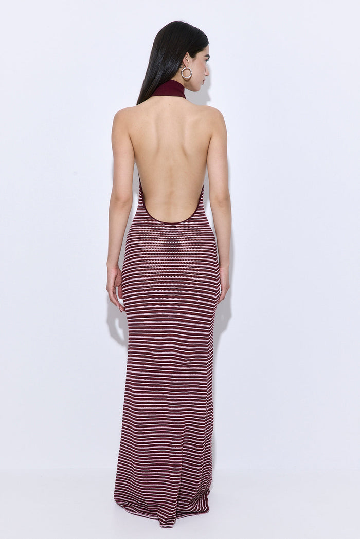 Crochet Turtle Neck  Maxi Dress