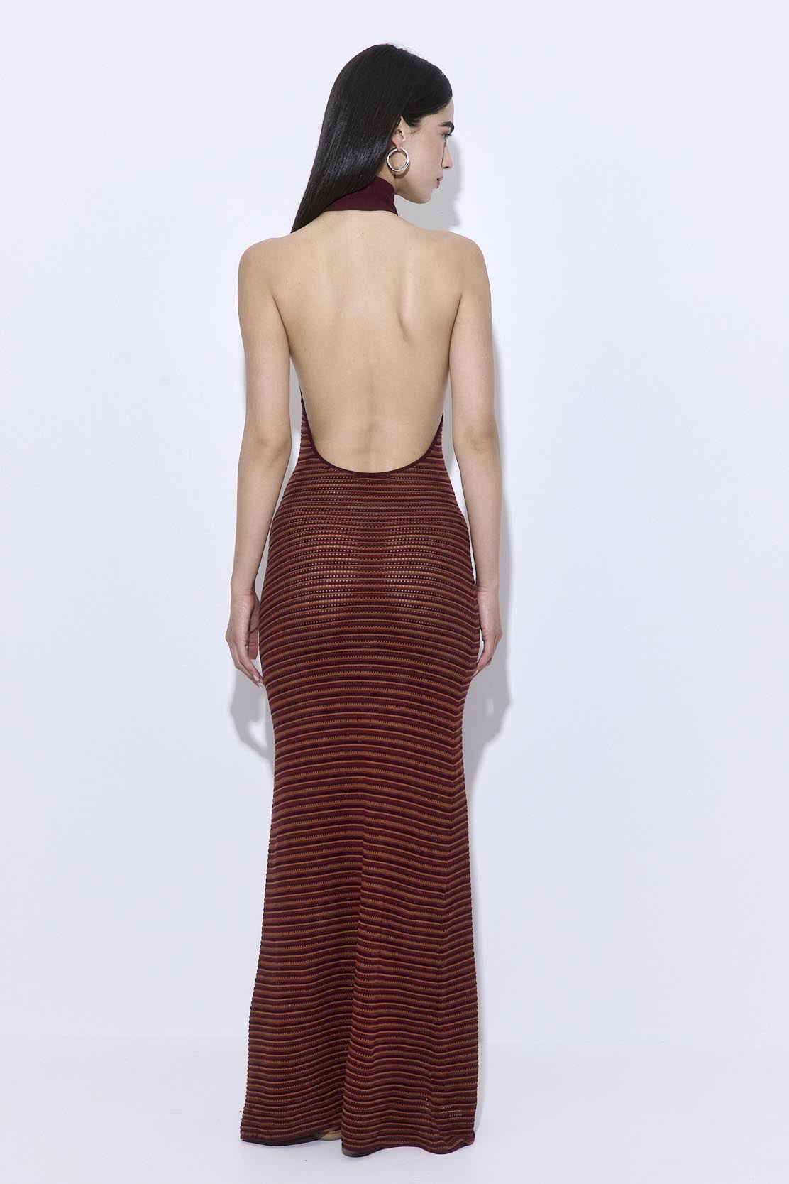 Crochet Turtle Neck  Maxi Dress