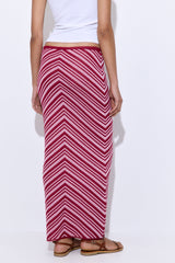 Pattern Knitted Maxi Skirt