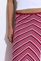Pattern Knitted Maxi Skirt
