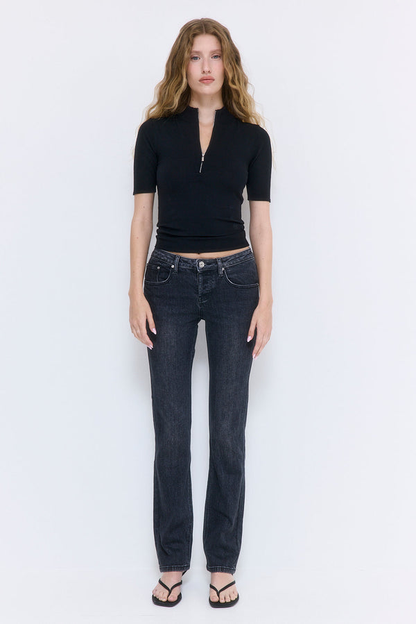 Mid Sleeved Zipper Knit