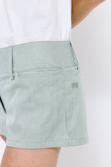 Striped Drill Shorts