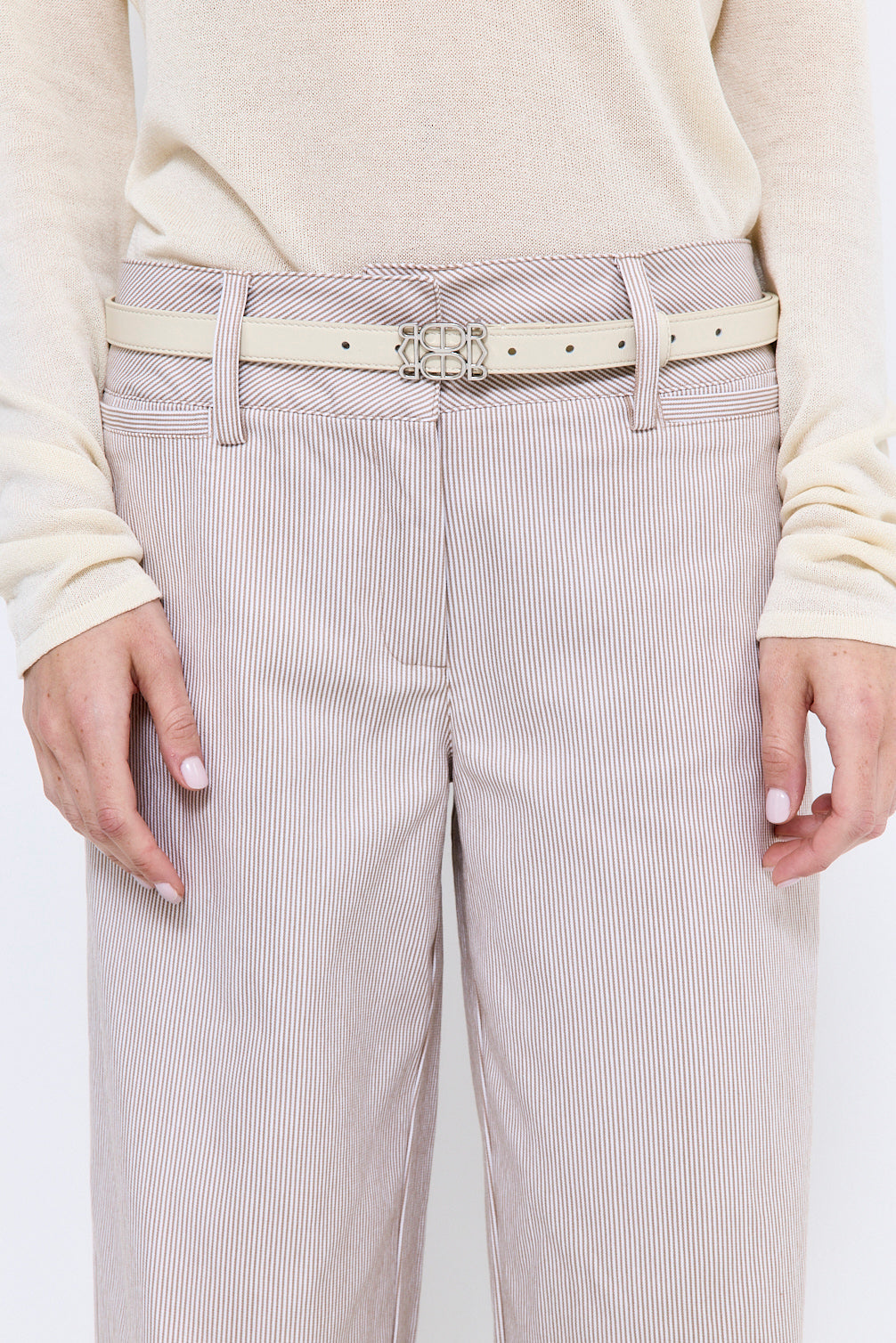 Striped Drill Pants