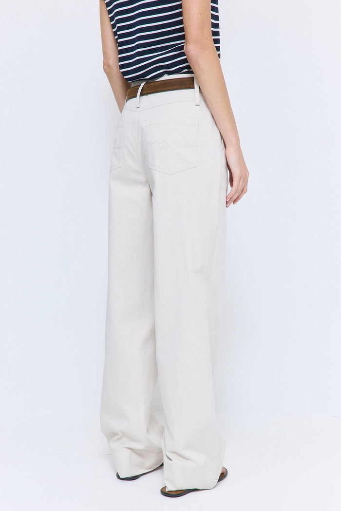 High Rise Relaxed Cotton Pants