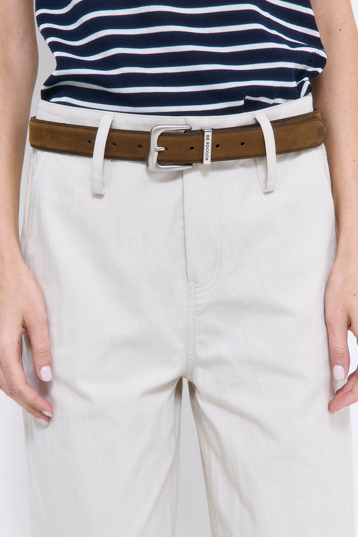 High Rise Relaxed Cotton Pants