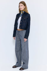 Mid Rise Poplin Pants