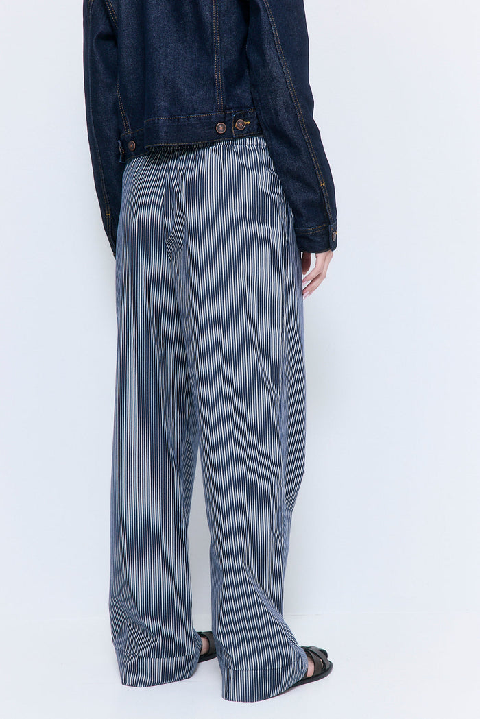 Mid Rise Poplin Pants