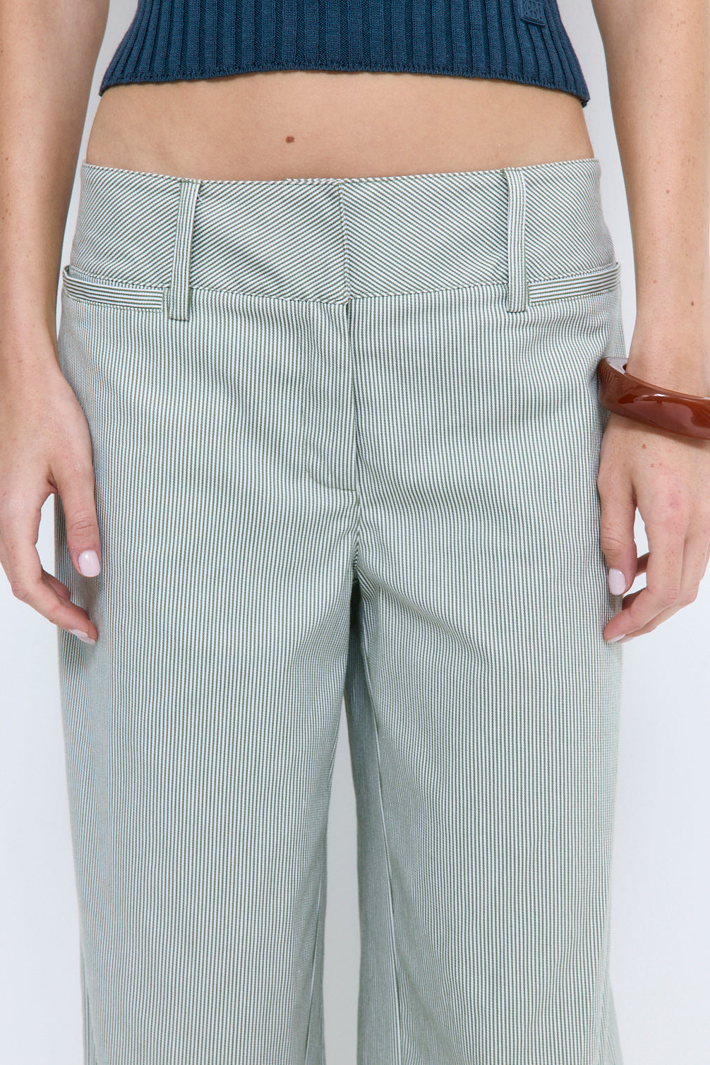 Striped Drill Pants
