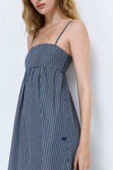 Strappy Poplin Maxi Dress