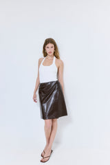 Ribbed Halter Neck Tank Top