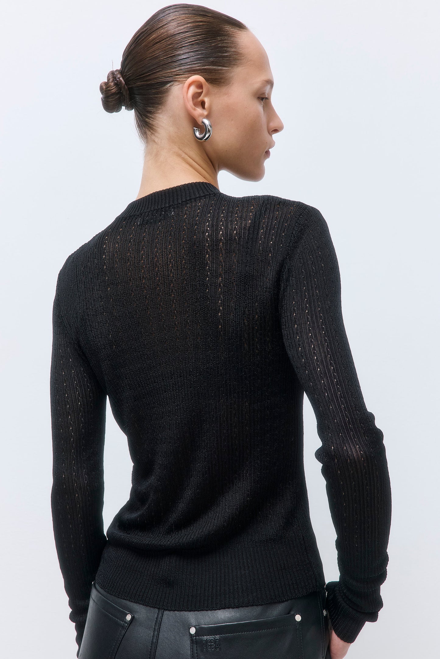 Semi Sheer Crochet Cardigan