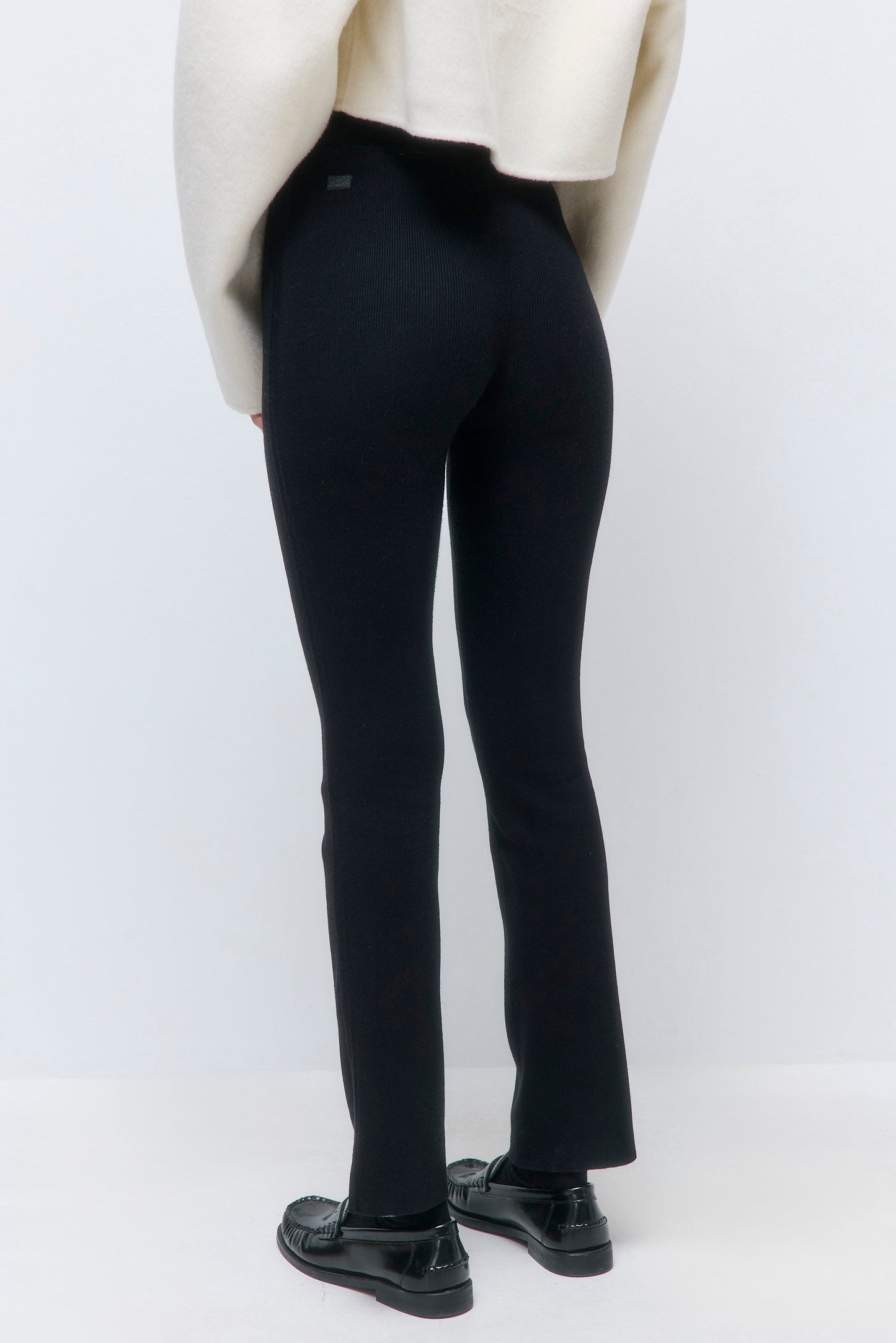 Cropped Ribbed Leggings - Dé Rococo