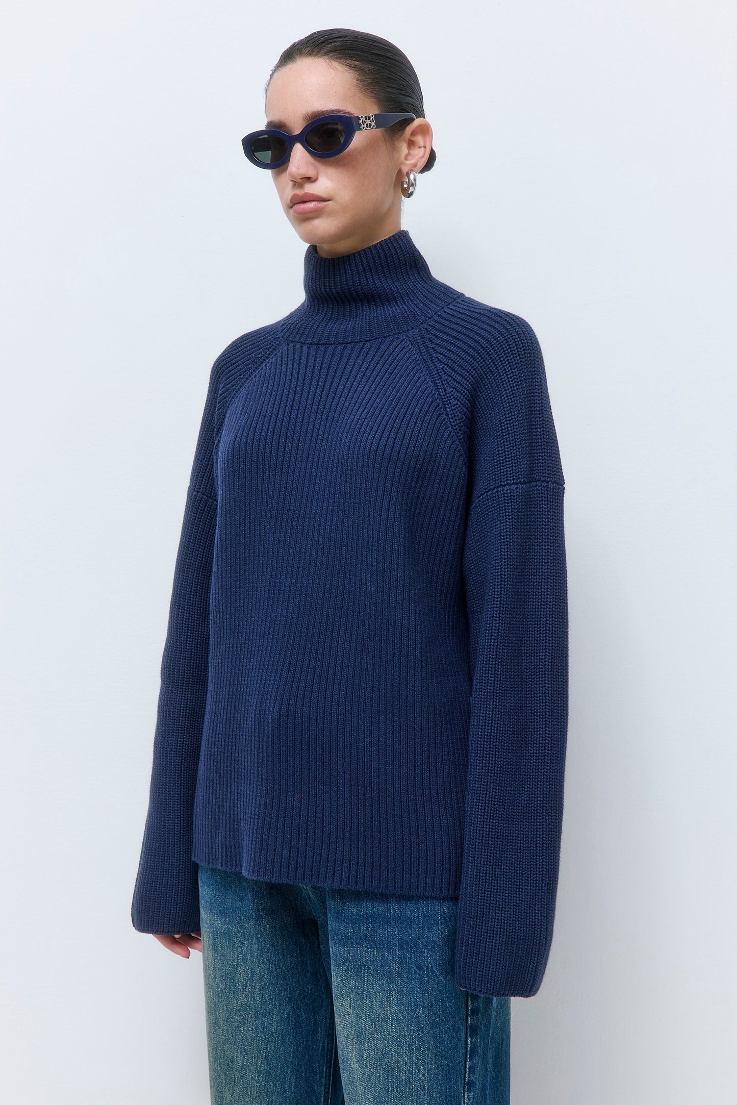 Ribbed Turtleneck Sweater