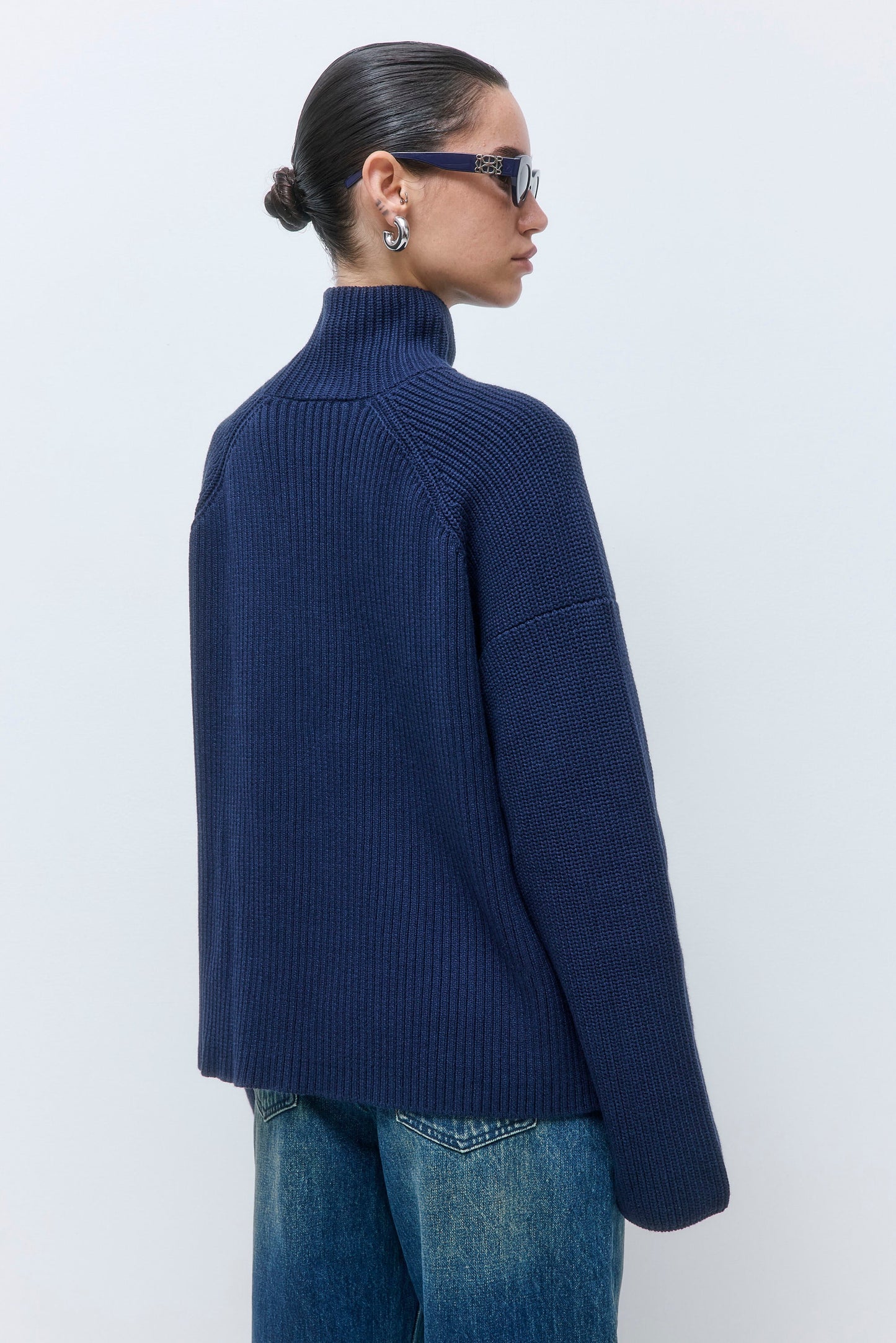 Ribbed Turtleneck Sweater