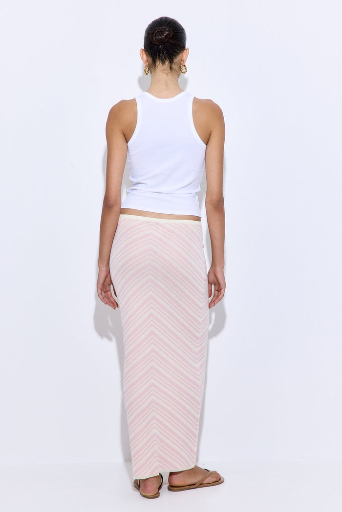 Pattern Knitted Maxi Skirt