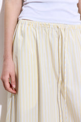 Ruffled Poplin Maxi Skirt