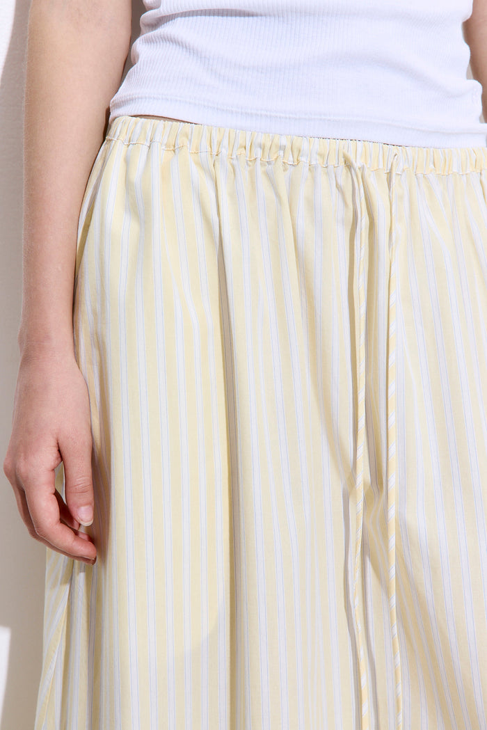 Ruffled Poplin Maxi Skirt