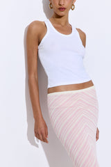 Pattern Knitted Maxi Skirt