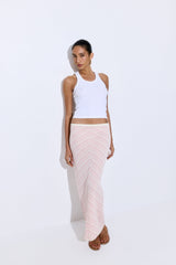 Pattern Knitted Maxi Skirt