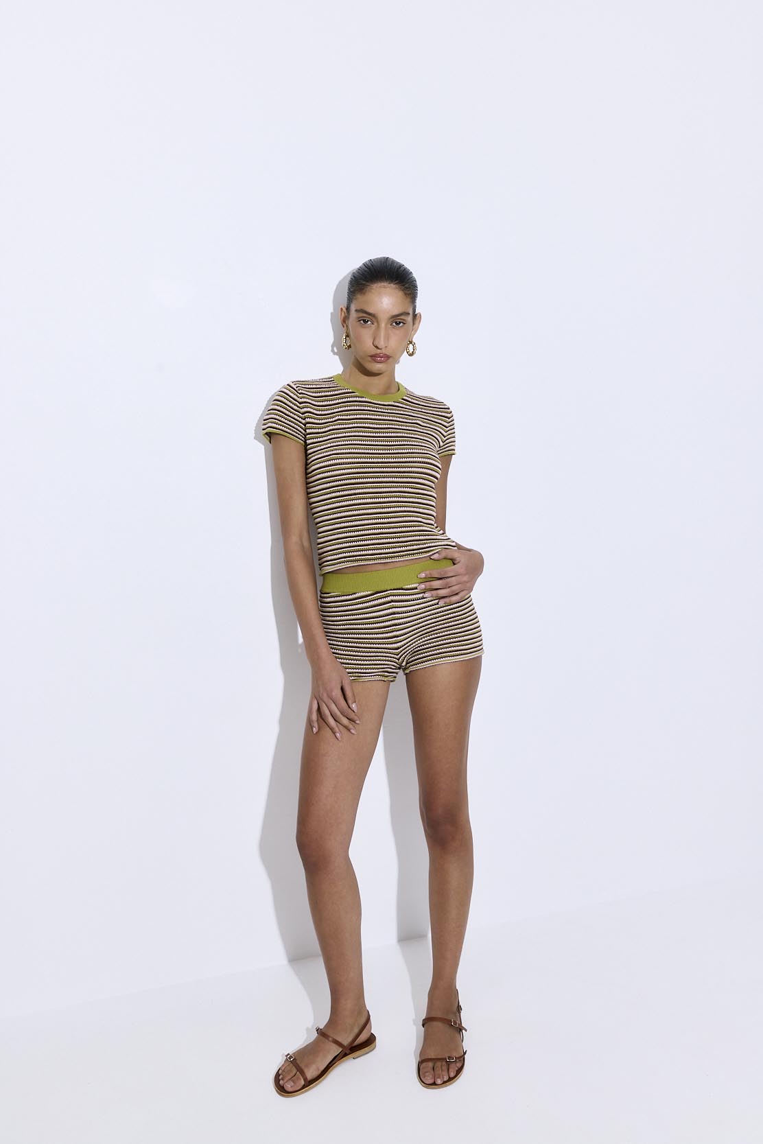 Crochet Mid Rise Shorts