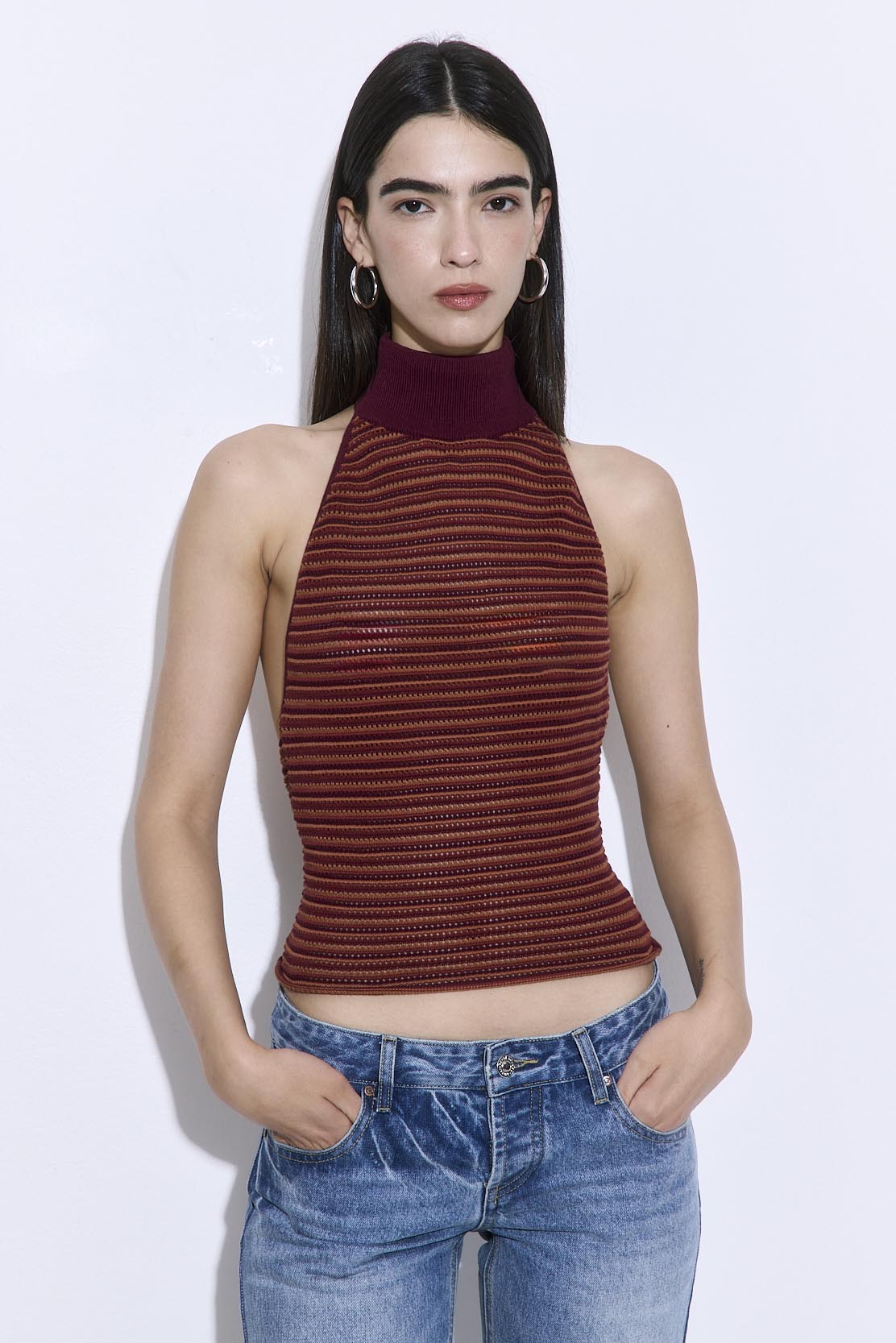 Crochet Turtle Neck Top