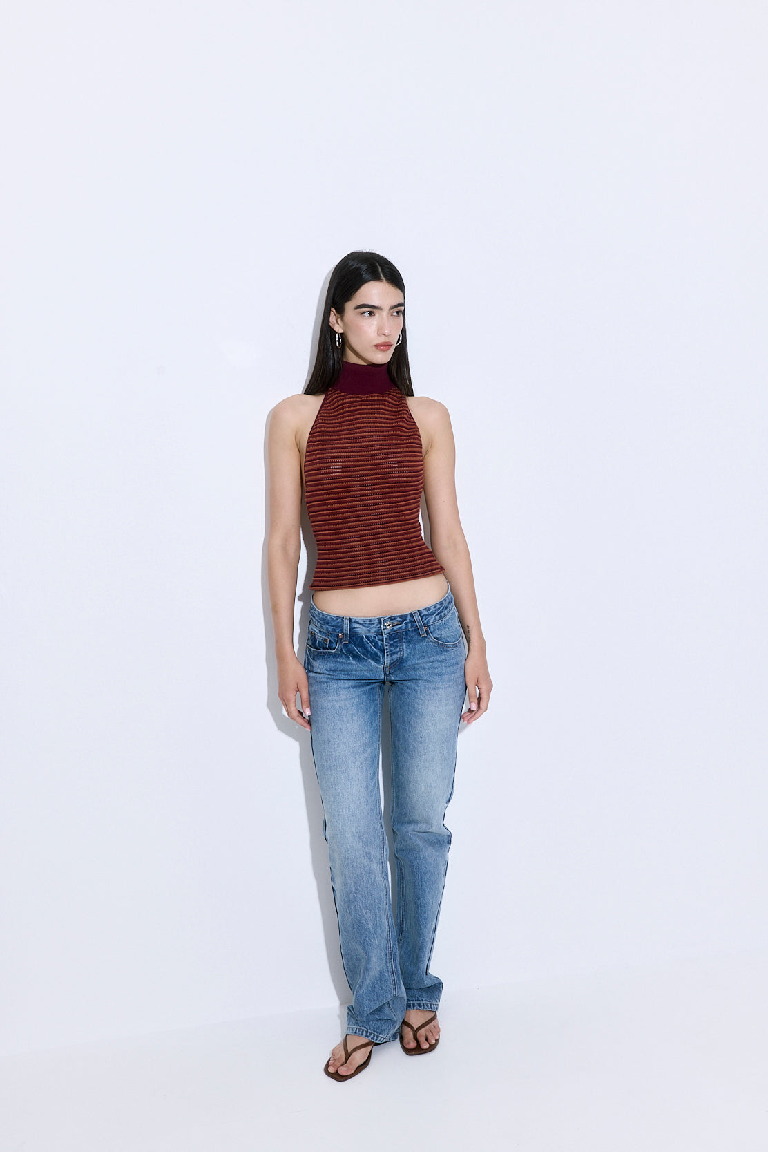 Crochet Turtle Neck Top