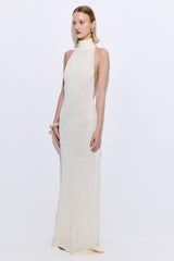 Crochet Turtle Neck  Maxi Dress