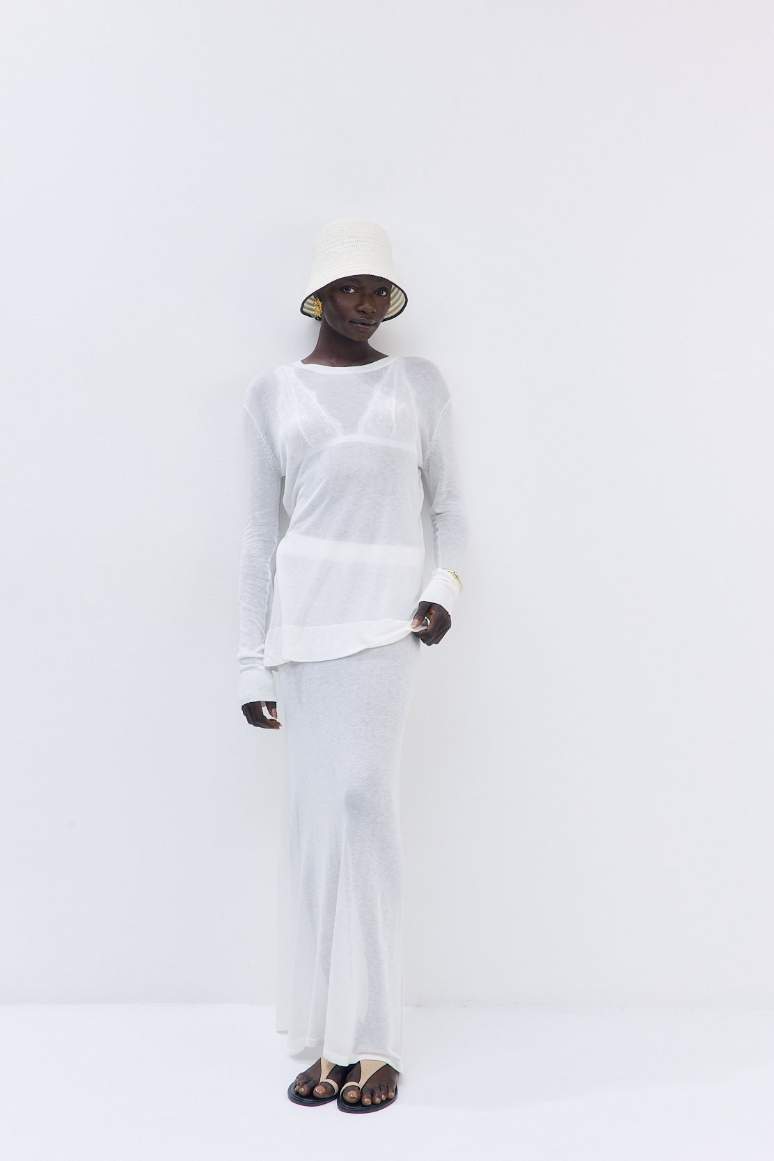 Semi Sheer Long Sleeve