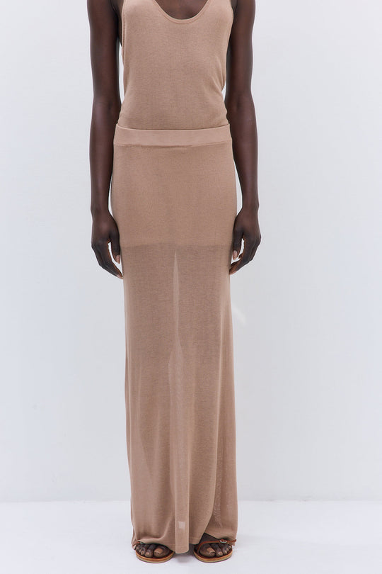 Semi Sheer Maxi Skirt