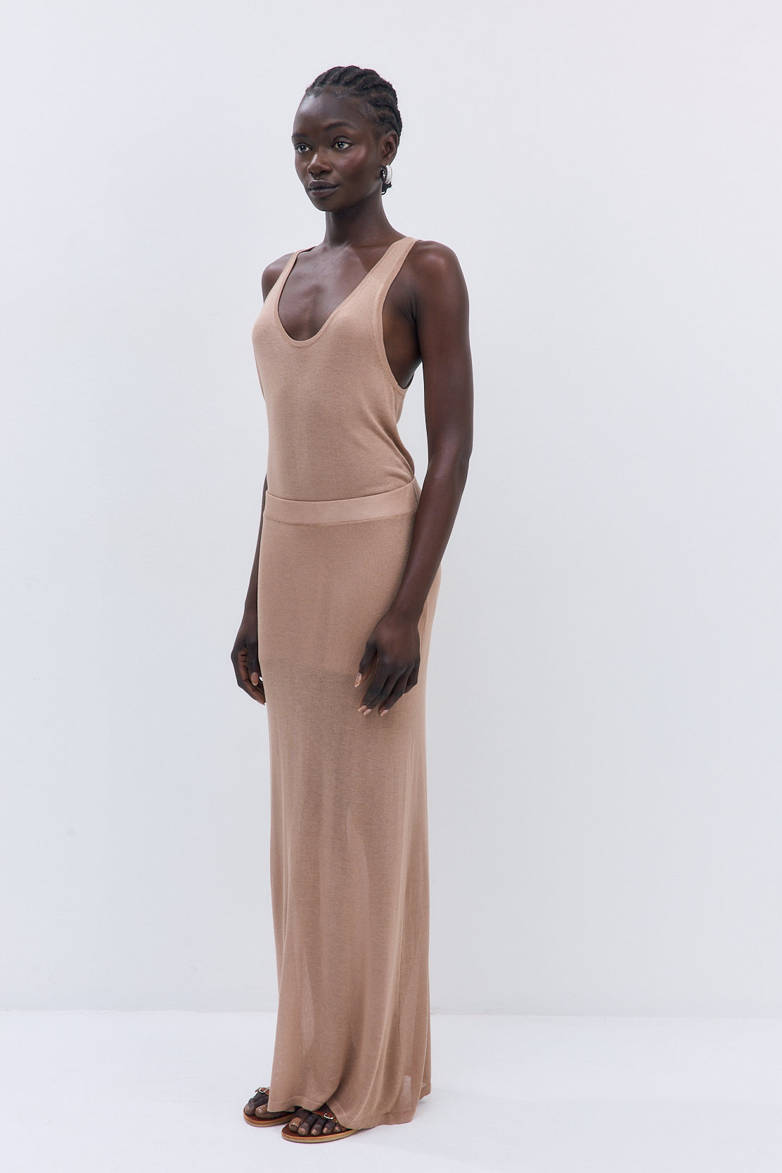 Semi Sheer Maxi Skirt