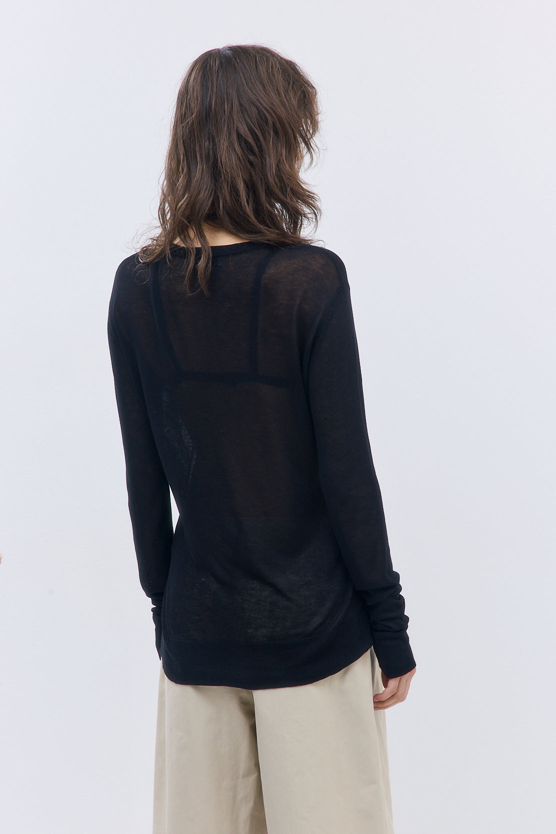 Semi Sheer Long Sleeve