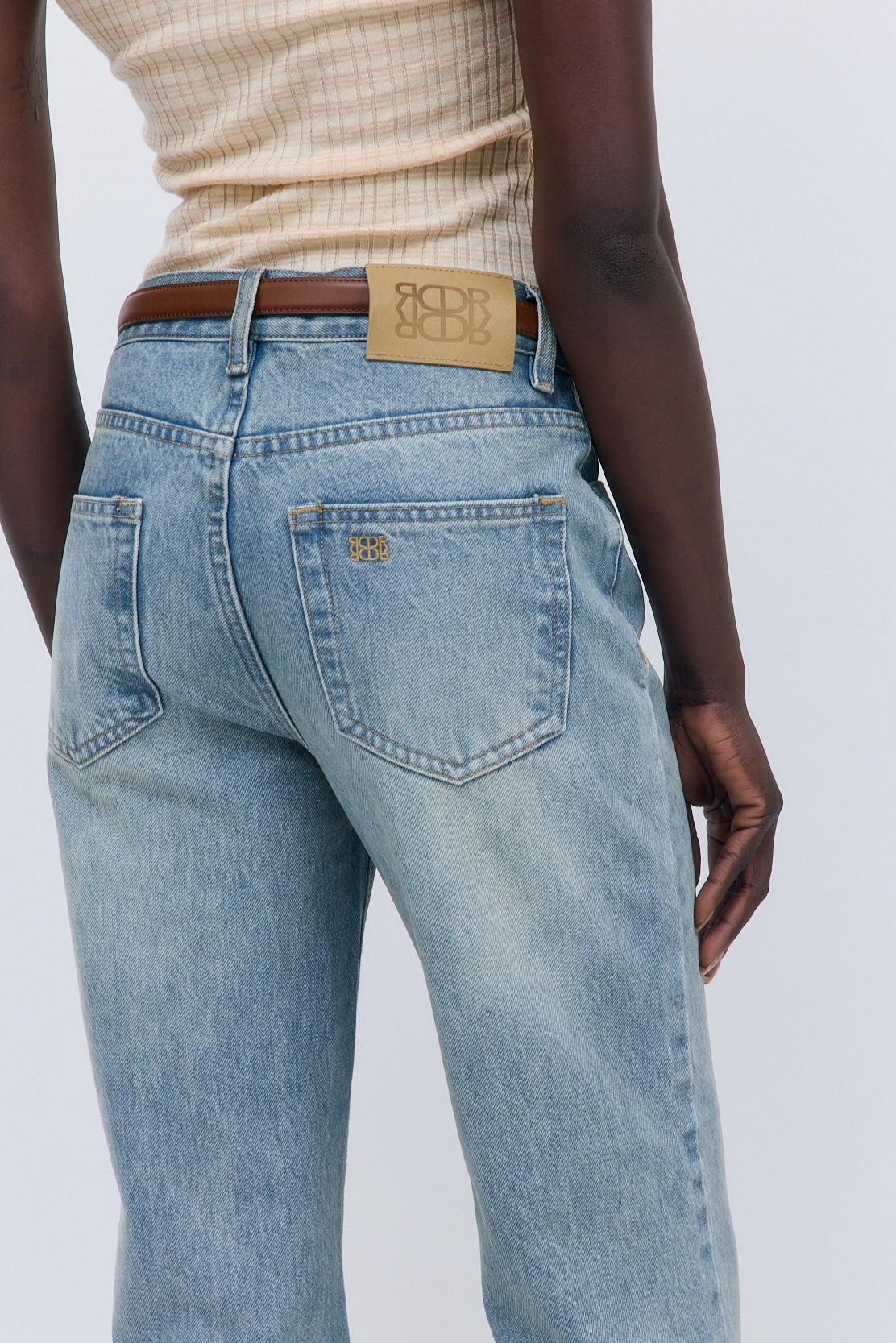 No.5| High Waist Straight Cropped Denim