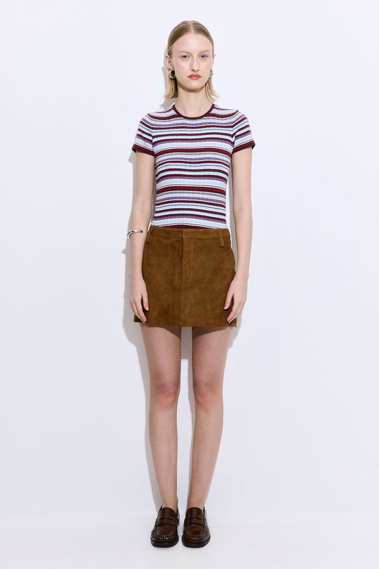 Suede Mini Skirt