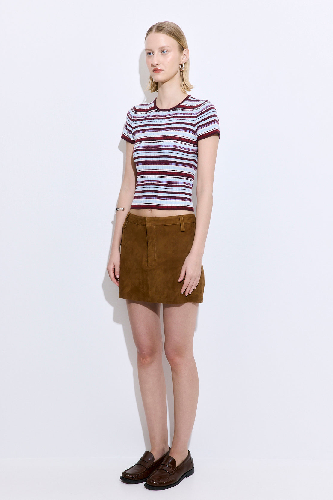 Suede Mini Skirt