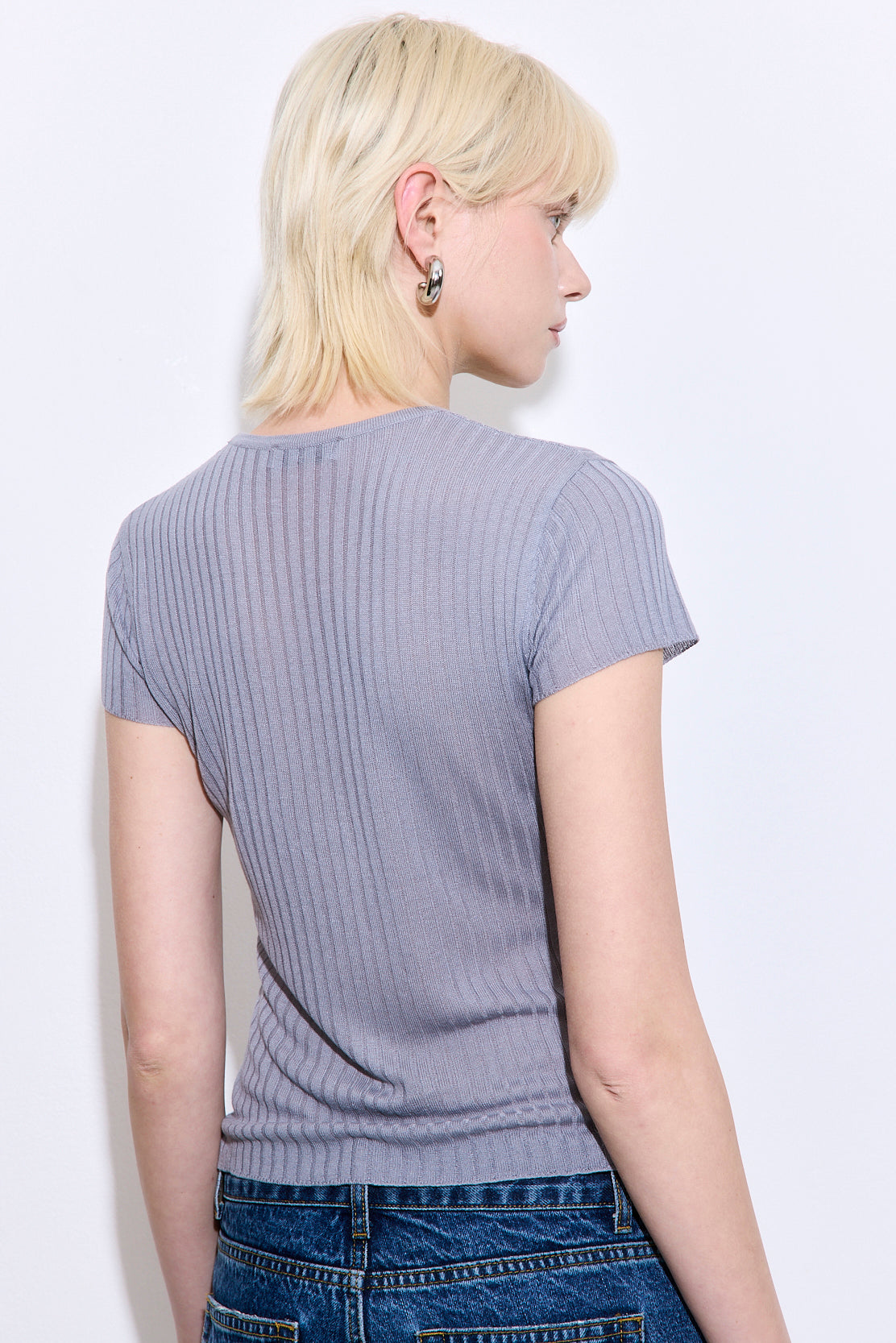 Sheer Ribbed Top