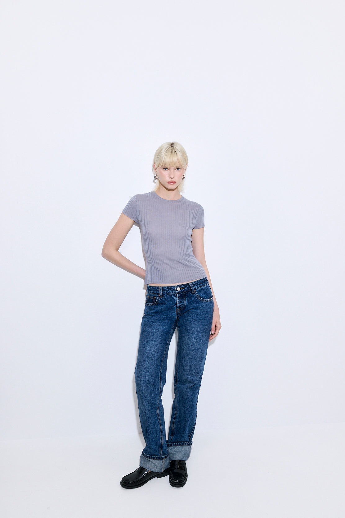 Sheer Ribbed Top