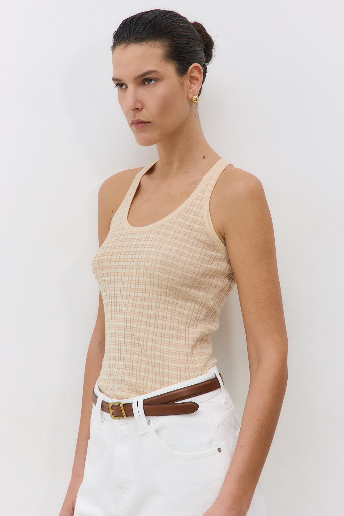 Ribbed Striped Tank Top