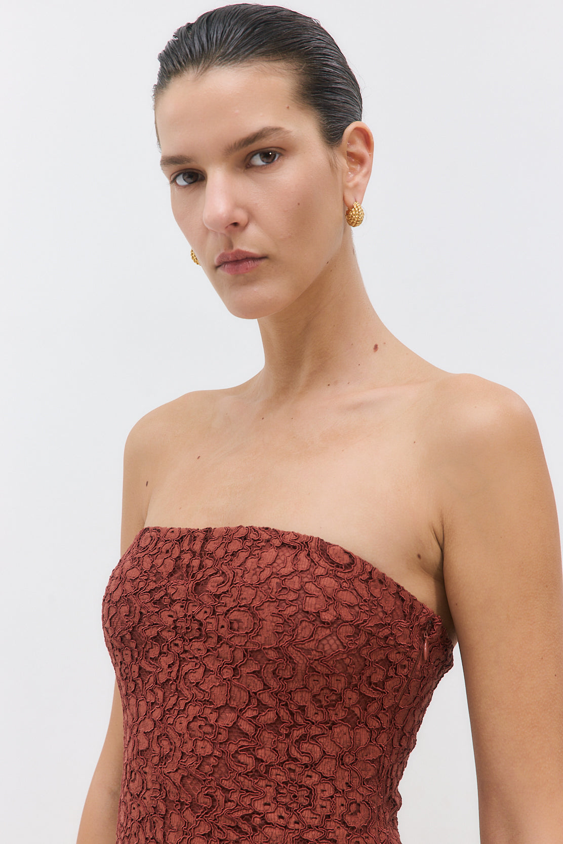 Lace Drop Waist Maxi Dress