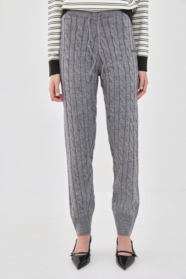 Cable-Knit Jogger