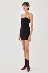 Jersey Strapless Mini Dress