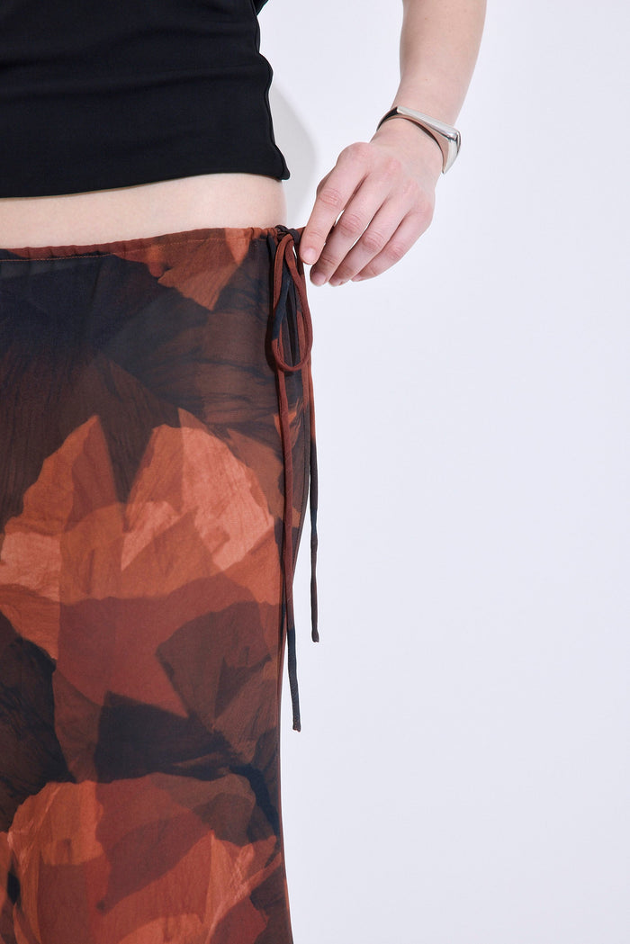 Semi Sheer Midi Skirt