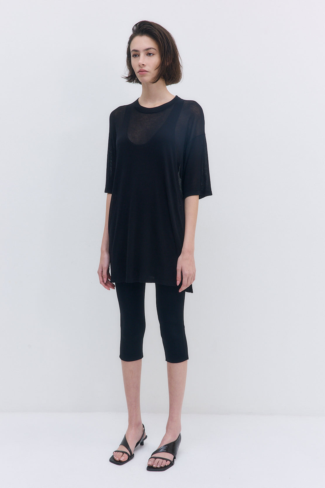 Semi Sheer Oversized Top