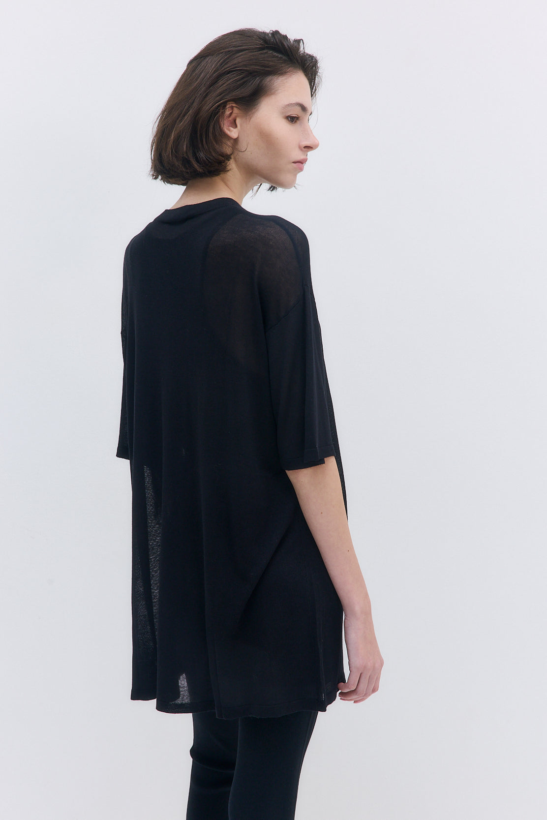 Semi Sheer Oversized Top